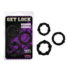 Chi tiết sản phẩm Bộ 3 Vòng Bi Silicon Get Lock – Chống Xuất Tinh Sớm (Đen)