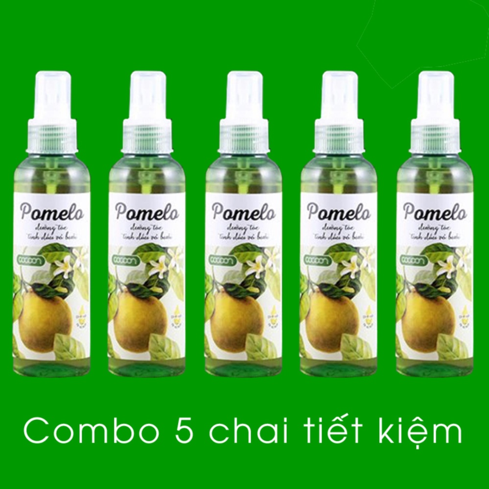 Bộ 5 chai xịt dưỡng tóc Cocoon Pomelo tinh dầu vỏ bưởi 130ml