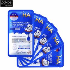 Bộ 5 Mặt nạ giấy cấp ẩm HA siêu cấp ẩm MayCreate HA Xanh Hyaluronic Acid Super Smooth Moisture Mask