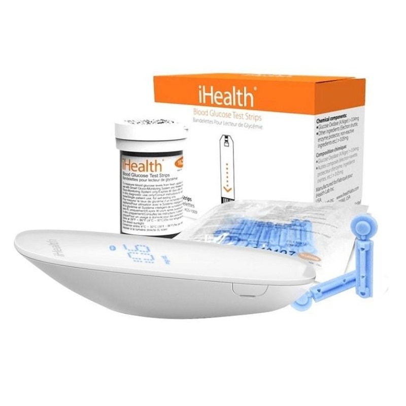 Nơi bán Bộ máy đo đường huyết iHealth BG5 + 50 kim + 50 que thử - Hãng phân phối chính thức