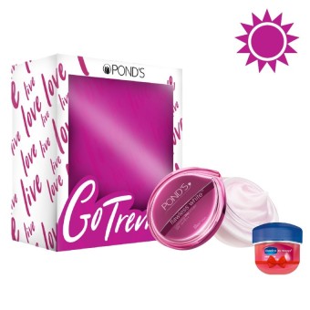 Chỗ nào bán Bộ quà tặng Festive POND’s Flawless White trắng không tì vết gồm kem ban ngày 50g và son dưỡng môi Vaseline Lip Therapy 7g