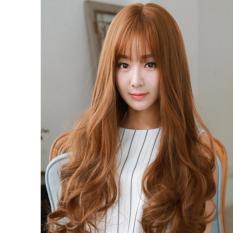 Bộ Tóc Xoăn Lọn Mái Thưa Nâu Vàng MHS33