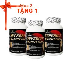 Bộ Viên uống tăng cân tăng cơ Superior Weight Gain + Tặng 1 sản phẩm cùng loại