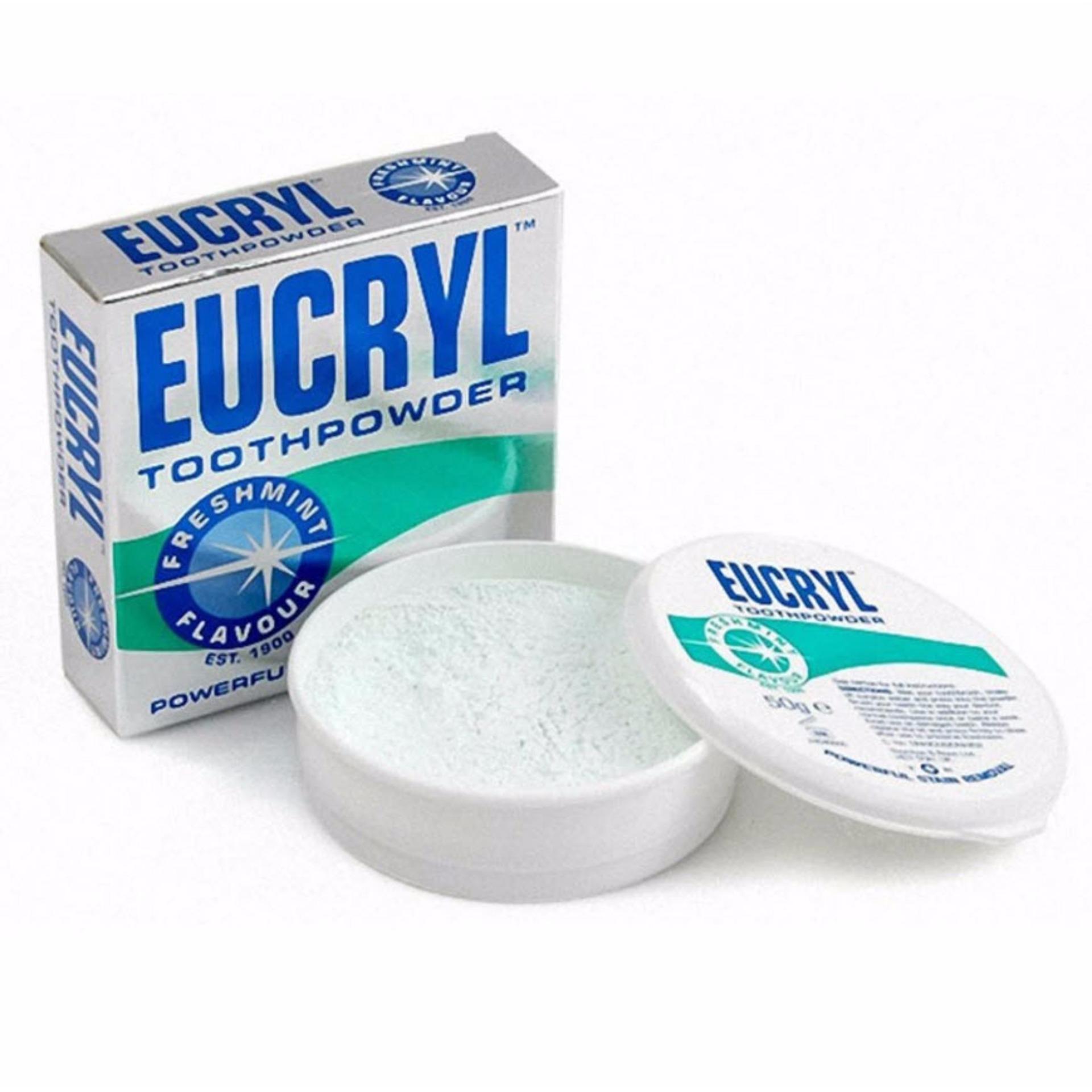 Bột Làm Trắng Răng Eucryl Tooth Powder 50G