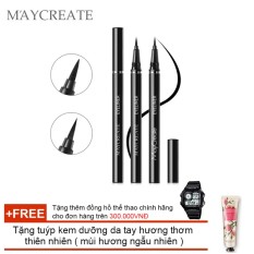 Bút lông kẻ mắt Maycreate ( 0.6ml ) + Tặng tuýp kem dưỡng da tay hương thơm thiên nhiên ( Đơn hàng mỹ phẩm trên 300k tặng thêm 1 đồng hồ thể thao như quảng cáo )