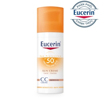 Chống nắng cho da mặt Eucerin Sun Face CC Cream SPF 50+  