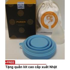 Cốc nguyệt san PURIER + cốc tiệt trùng + túi đựng