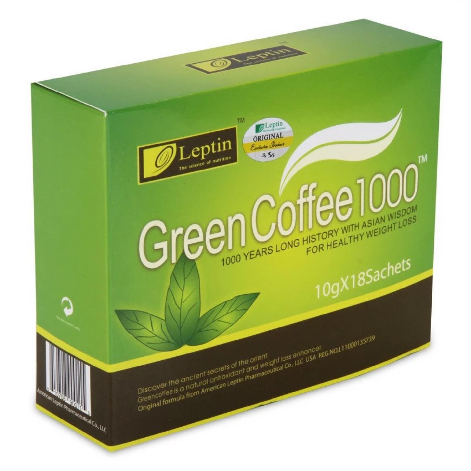 Coffee giảm cân Green Coffee 1000 chính hãng từ Mỹ