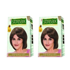 Combo 2 hộp thuốc nhuộm tóc thời trang Streax (nâu ánh đồng)