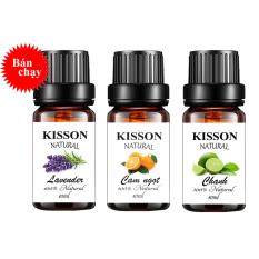 Combo 3 chai tinh dầu thiên nhiên Lavender – tinh dầu Cam ngọt- tinh dầu Chanh KISSON 10ml