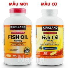 Dầu cá 1000mg Kirkland Signature hộp 400 viên – Mỹ – Cung cấp 300 mg Omega-3 cho trái tim khỏe mạnh