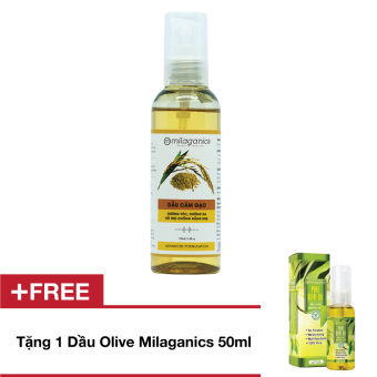 Dầu cám gạo Milaganics 100ml + Tặng dầu Olive Milaganics 50ml  