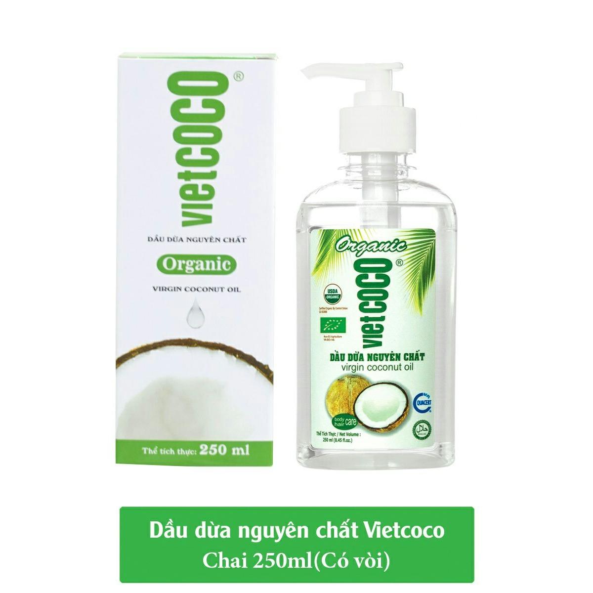 Dầu dừa nguyên chất Organic VIETCOCO 250ml