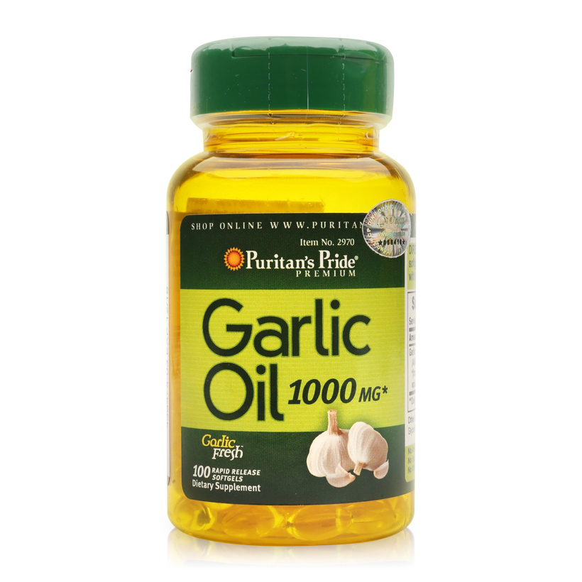 Dầu tỏi tăng cường hệ miễn dịch, hỗ trợ phòng ngừa cảm cúm, giảm cholesterol Puritan's Pride Garlic Oil 1000mg...