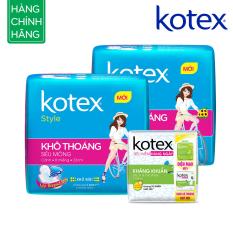 Giá bán Deal Sốc_Bộ 2 gói Kotex Style SMC 8 miếng + Liner kháng khuẩn 8 miếng  
