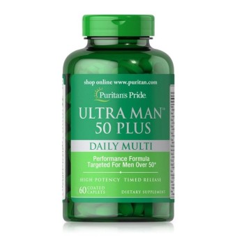Dinh dưỡng tăng cường sức khỏe cho nam giới trên 50 tuổi Vitamin và khoáng chất tổng hợp Puritan's Pride...