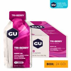 GEL NĂNG LƯỢNG GU ENERGY VỊ DÂU TỔNG HỢP – HỘP 24 GÓI