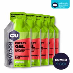 GEL NĂNG LƯỢNG GU ROCTANE ENERGY VỊ DÂU TÂY KIWI – COMBO 5 GÓI