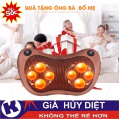 gối massage hồng ngoại 8 bi mẫu mới đảo chiều tự động loại 1-BBVL