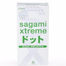 Đánh Giá Hộp 10 Bao Cao Su Siêu Mỏng, Không Mùi Gân Gai Li Ti Sagami Xtreme White PT  