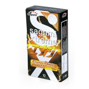 hộp 10 chiếc siêu mỏng, hương tăng lực Sagami Xtreme Energy (date từ 2/2018 - 6/2018).  