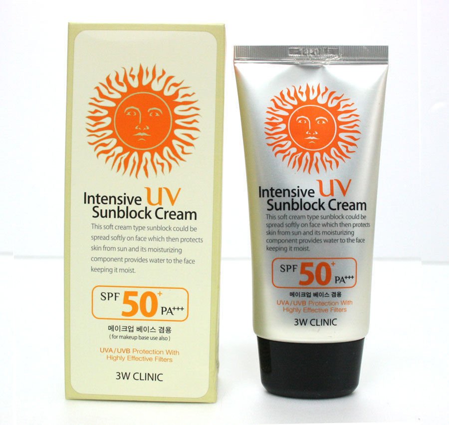 Kem Chống Nắng 3W Clinic Intensive UV sunblock cream review