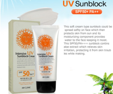 Kem Chống Nắng 3W CLINIC Intensive UV Sunblock Cream SPF50 70ml