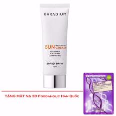 Địa Chỉ Bán Kem Chống Nắng Trang Điểm Hàn Quốc Karadium Snail Repair Sun Cream Spf 50 + Pa + + + Tặng Mặt Nạ 3d Hàn Quốc