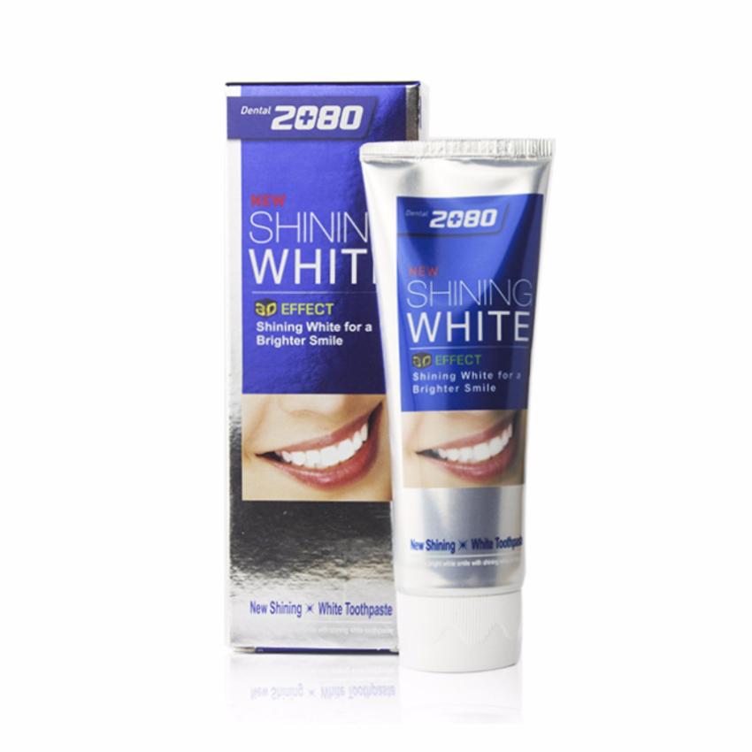 Hình ảnh Kem đánh răng tẩy sạch vết ố trên răng 2080 Shining White 3D Effect Hàn Quốc 100g - Hàng Chính Hãng