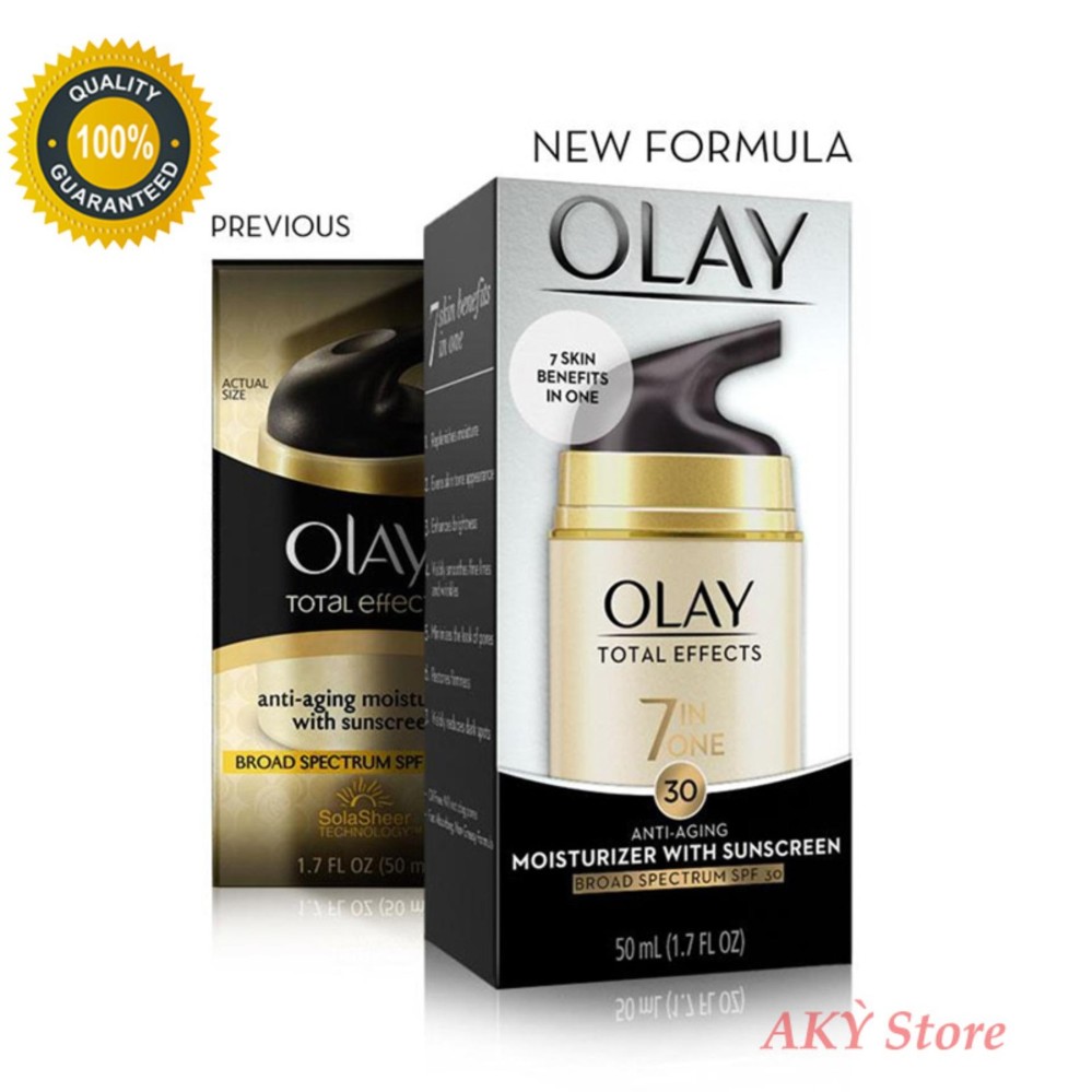 Kem dưỡng da chống lão hóa Olay Total Effects 7 in 1 Anti-Aging Moisturizer With Sunscreen SPF30 50ml