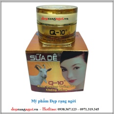 Kem Dưỡng Trắng Da – Tái Tạo – Giữ Ẩm – Lão Hóa – Bảo Vệ Da Q10 – Sữa Dê 18g