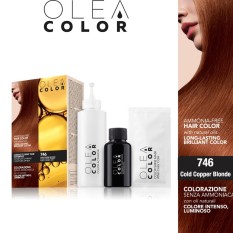 Nhuộm tóc không Amoniac OleaColor ITALY màu 746 Cold Copper Blonde