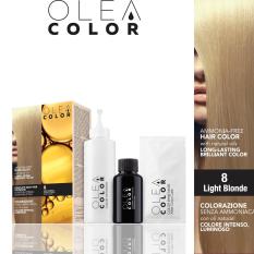 Kem nhuộm dưỡng tóc không Amoniac Olea Color ITALY màu 8 Light Blonde