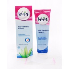 Địa Chỉ Bán Kem Tẩy Lông Cho Da nhạy cảm Pháp Hair Removal Cream Sensitive skin (Xanh) 100ml