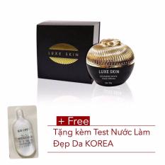 Kem Ủ Trắng Mặt Cao Cấp LUXE SKIN 30g – Tặng Kèm Bột Mặt Nạ Ngọc Trai Luxe Skin trị giá 140.000 Và Test nước thần đẹp da Korea