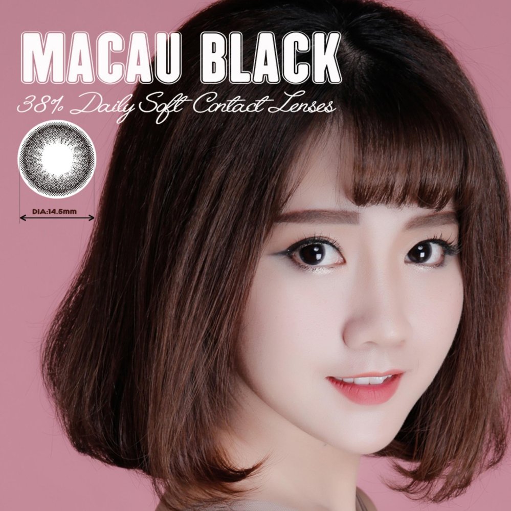 Kính Áp Tròng Màu Dùng 1 Ngày Eye Secret - Macau Black (Đen)