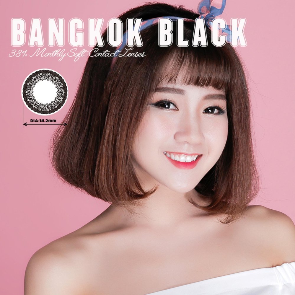 Kính Áp Tròng Màu Dùng 1 Tháng Eye Secret - Bangkok Black (Đen)