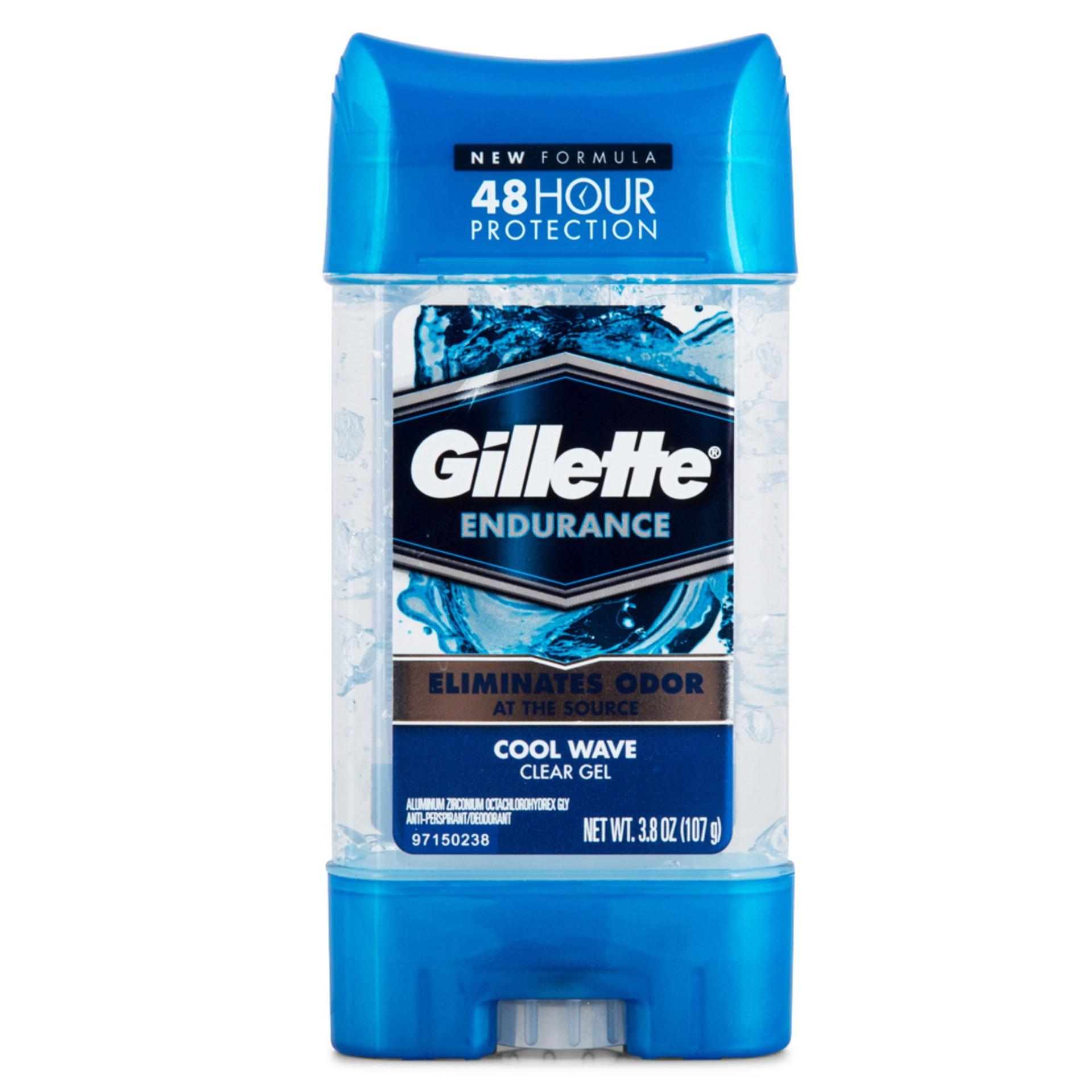 Lăn khử mùi nam Gillette Endurance Clear Gel Cool Wave 107g
