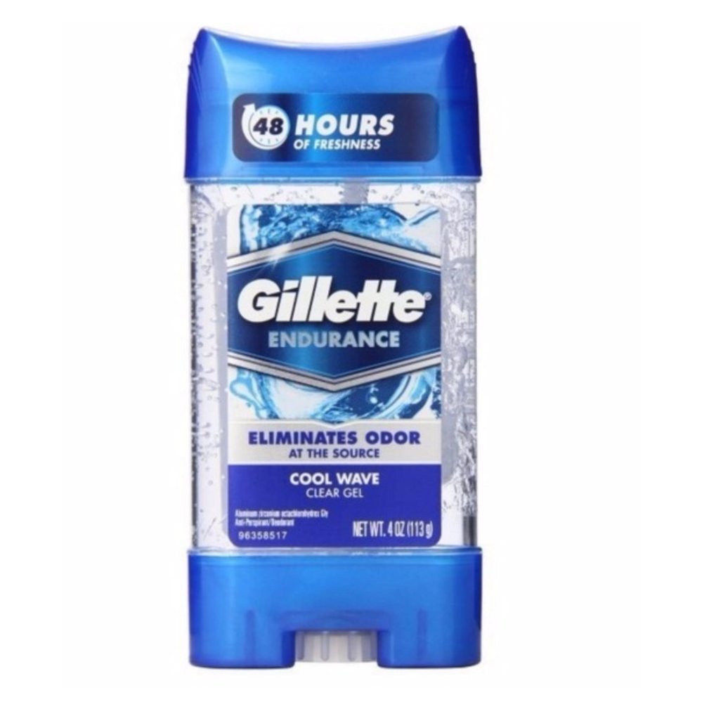 Lăn khử mùi nam Gillette Endurance Clear Gel Cool Wave 113g