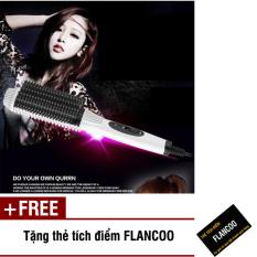 Lược chải uốn tóc Nova 4661 (Trắng) + Tặng kèm thẻ tích điểm Flancoo