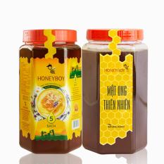 Mật Ong Thiên Nhiên 5 Sạch Honeyboy 1kg và Mật Ong Thiên Nhiên 1KG