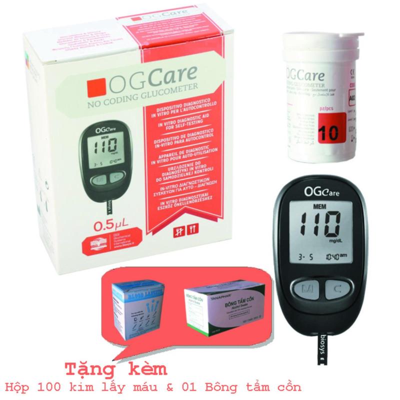 Nơi bán Máy đo đường huyết OGCare tự động nhận mã que