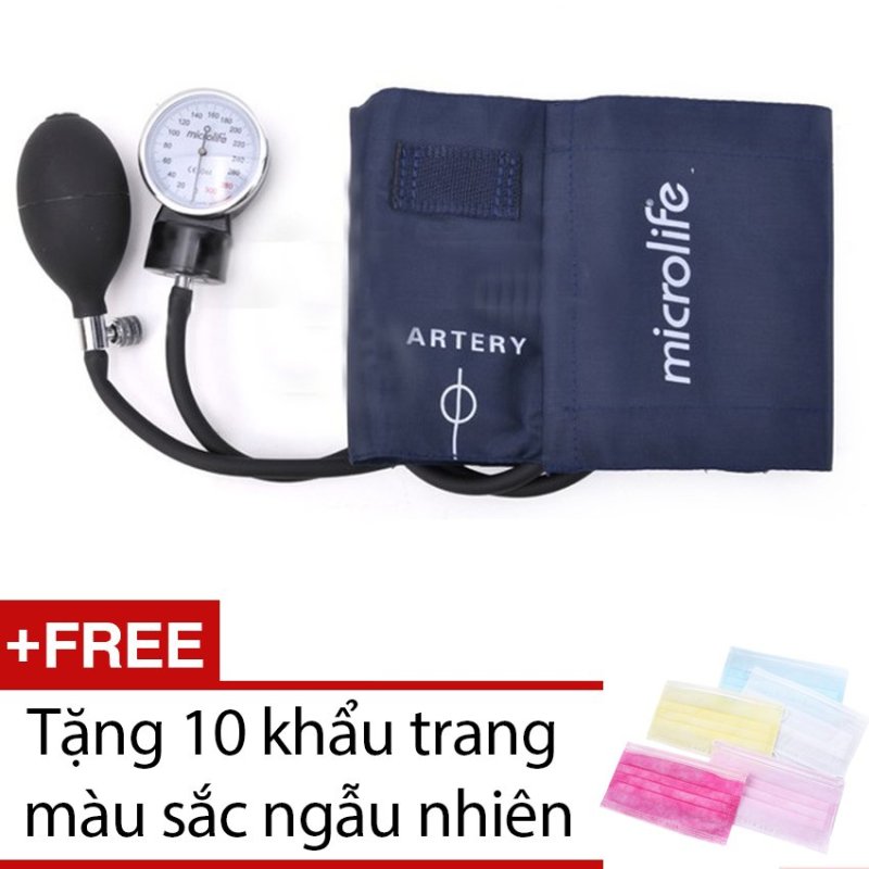 Nơi bán Máy đo huyết áp cơ Microlife AG1-20 + Tặng 10 khẩu trang màu sắc
ngẫu nhiên