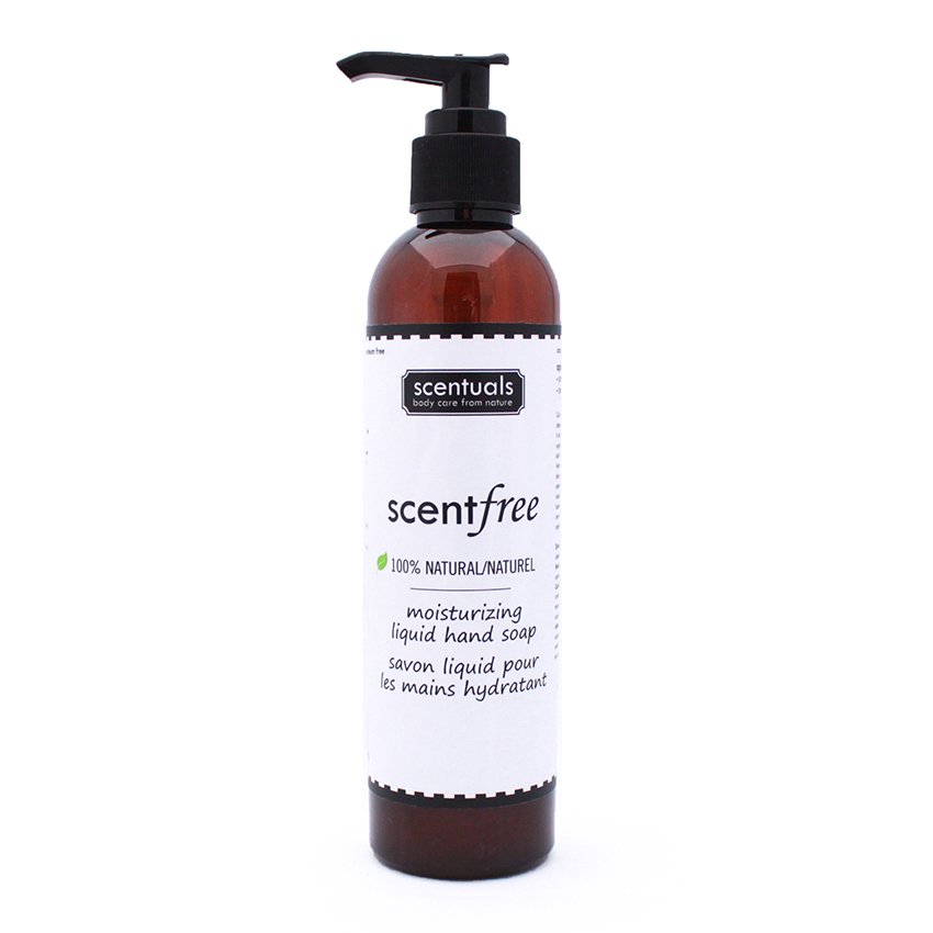 Nước rửa tay dưỡng ẩm không mùi Scentuals body care from nature Scentfree 100% Natural Moisturizing Liquid Hand Soap 250ml...