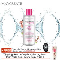 Nước tẩy trang Maycreate 300ml auth + Tặng tuýp kem dưỡng da tay hương thơm thiên nhiên ( mùi hương ngẫu nhiên )