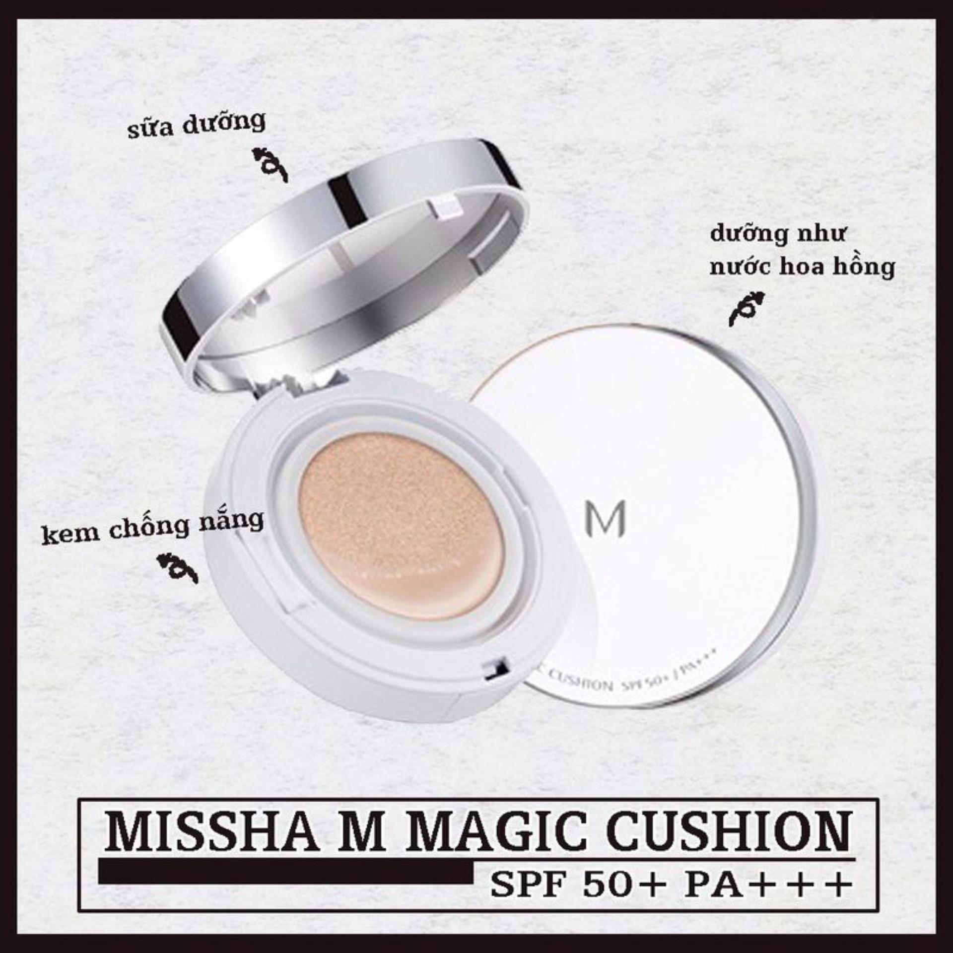 Phấn nước kiềm dầu, che phủ tốt Magic Cushion Missha Tone 21 SPF 50+/Pa +++