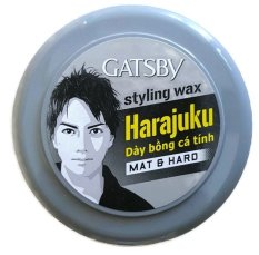 Sáp tạo kiểu tóc dày bồng cho nam giới Gatsby Harajuku Styling Wax Mat & Hard 75g (Indonesia)
