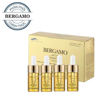 Set tinh chất trị mụn - dưỡng trắng - tái tạo da Bergamo Luxury Gold Collagen And Caviar 13ml/chai x...