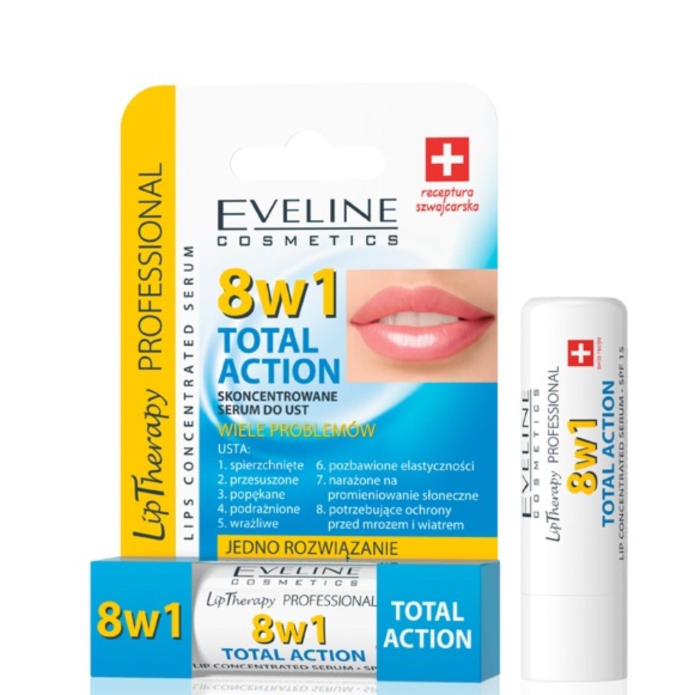Son dưỡng môi Eveline Lip 8B1 Therapy Professional giữ ẩm toàn diện