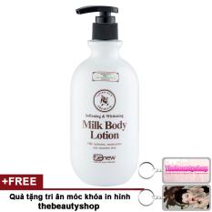 Sữa dưỡng thể làm trắng da Whitening Body Lotion Hàn Quốc 450ml + Tặng móc khoá thebeautyshop – Hàng chính hãng